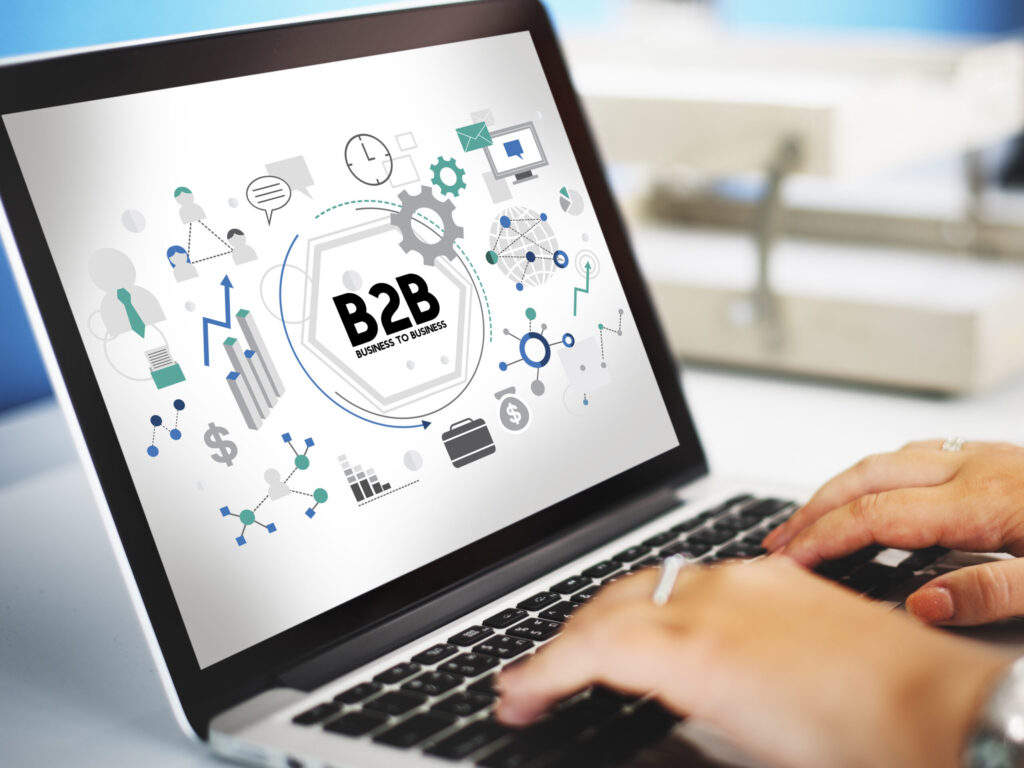 BB Business to Business Corporate Connection Partnership Concep